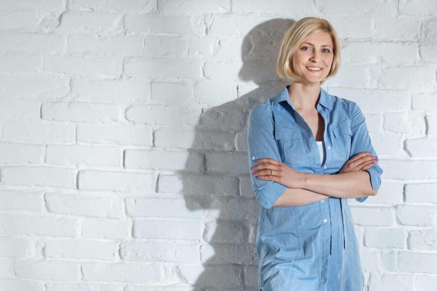 Woman smiling- regaining confidence